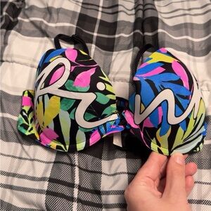 Colorful Graphic Bikini Top